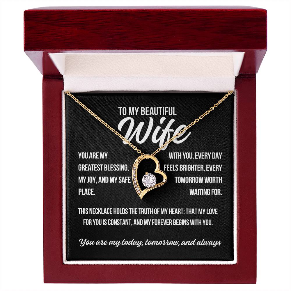 To My Wife "You Are My.." Forever Love Necklace