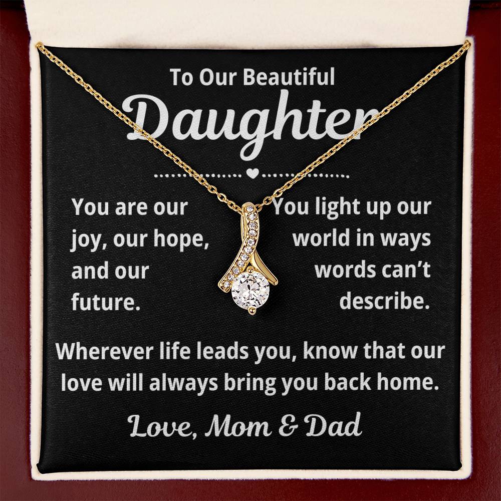 To Our Daughter "You Are Our Joy.." Alluring Beauty Necklace