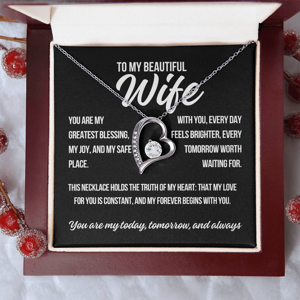 To My Wife "You Are My.." Forever Love Necklace