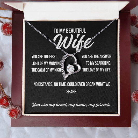 To My Wife "You Are The First.." Forever Love Necklace