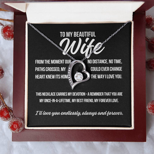 To My Wife "From The Moment.." Forever Love Necklace