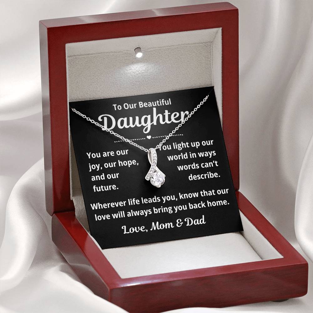 To Our Daughter "You Are Our Joy.." Alluring Beauty Necklace