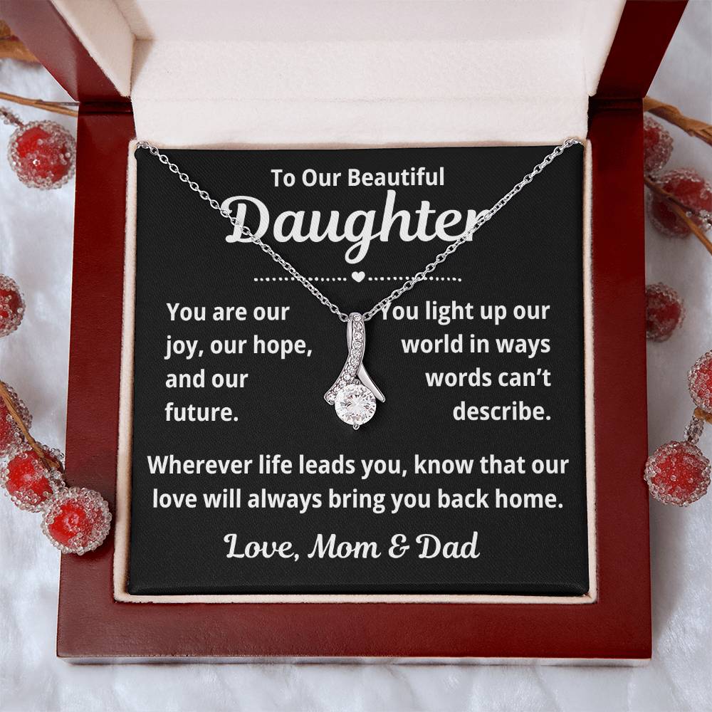 To Our Daughter "You Are Our Joy.." Alluring Beauty Necklace