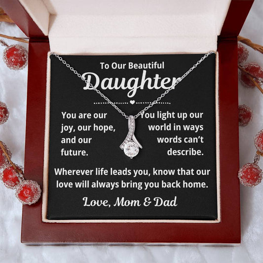 To Our Daughter "You Are Our Joy.." Alluring Beauty Necklace