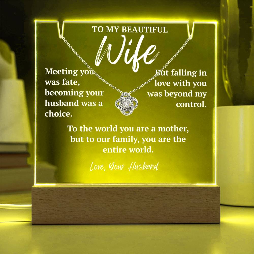 To My Beautiful Wife - "Our Entire World"