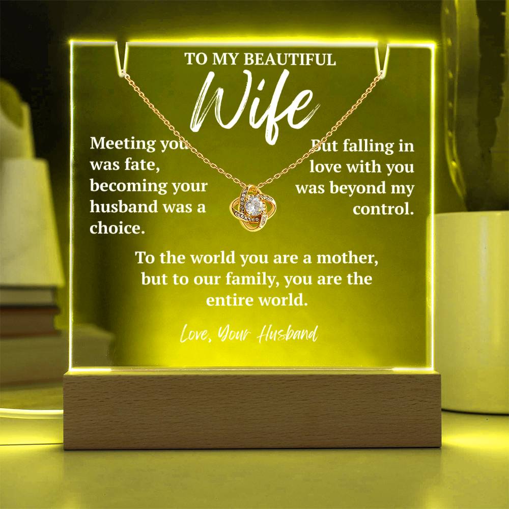 To My Beautiful Wife - "Our Entire World"